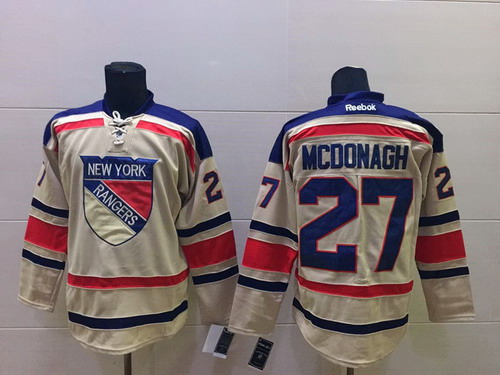 New York Rangers #27 Ryan Mcdonagh 2012 Winter Classic Cream Jersey