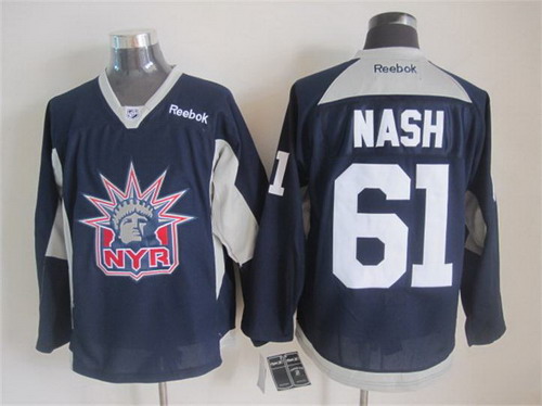 New York Rangers #61 Rick Nash 2014 Training Green Jersey