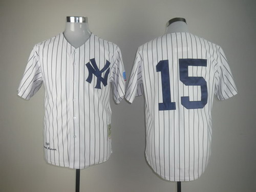 New York Yankees #15 Thurman Munson 1969 White Throwback Jersey