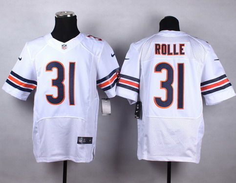Nike Chicago Bears #31 Antrel Rolle White Elite Jersey