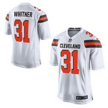 Nike Cleveland Browns #31 Donte Whitner 2015 White Elite Jersey