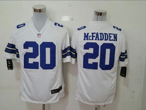 Nike Dallas Cowboys #20 Darren McFadden White Game Jersey