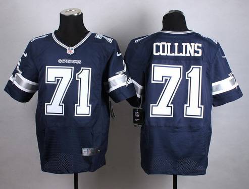 Nike Dallas Cowboys #71 La'el Collins Blue Elite Jersey
