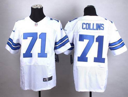 Nike Dallas Cowboys #71 La'el Collins White Elite Jersey