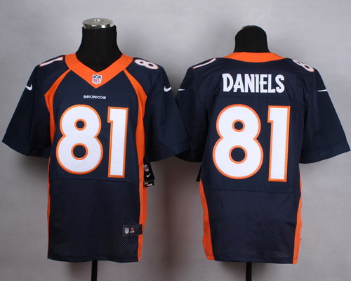 Nike Denver Broncos #81 Owen Daniels 2013 Blue Elite Jersey