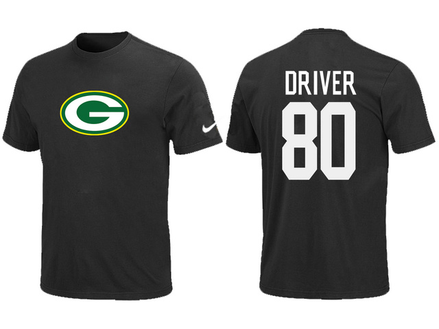 Nike Green Bay Packers Donald Driver Name & Number T-Shirt Green Black