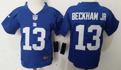 Nike New York Giants #13 Odell Beckham Jr Blue Toddlers Jersey
