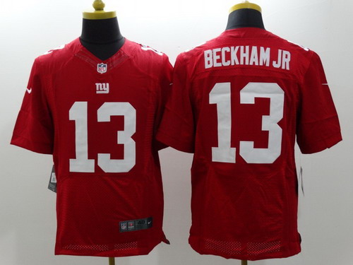 Nike New York Giants #13 Odell Beckham Jr Red Elite Jersey