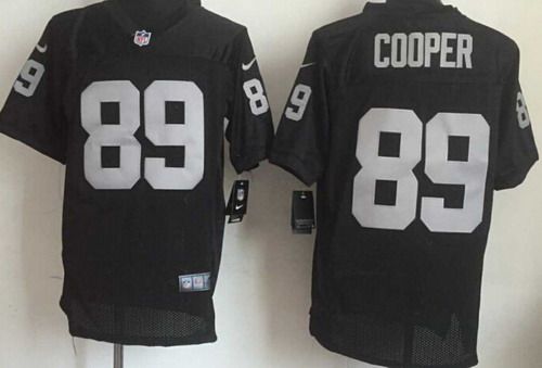 Nike Oakland Raiders #89 Amari Cooper Black Elite Jersey