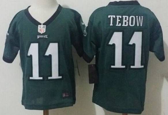 Nike Philadelphia Eagles #11 Tim Tebow Dark Green Toddlers Jersey