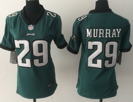 Nike Philadelphia Eagles #29 DeMarco Murray Dark Green Game Womens Jersey