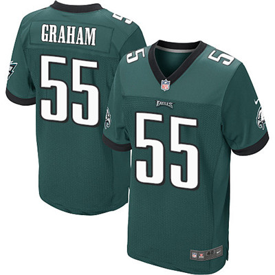 Nike Philadelphia Eagles #55 Brandon Graham Dark Green Elite Jersey