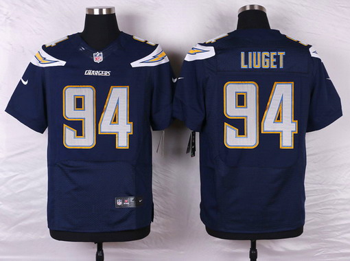 Nike San Diego Chargers #94 Corey Liuget Navy Blue Team Color NFL Nike Elite Jersey