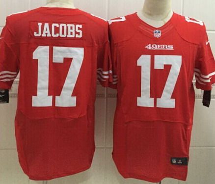 Nike San Francisco 49ers #17 Chuck Jacobs Red Elite Jersey