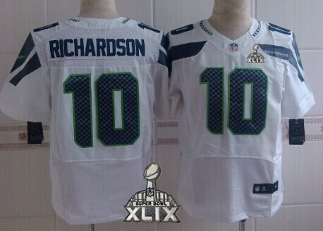 Nike Seattle Seahawks #10 Paul Richardson 2015 Super Bowl XLIX White Elite Jersey