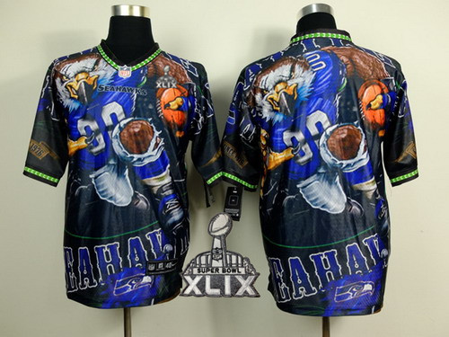 Nike Seattle Seahawks Blank 2015 Super Bowl XLIX Fanatic Fashion Elite Jersey