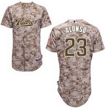 San Diego Padres #23 Yonder Alonso 2014 Camo Jersey