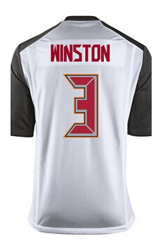 Tampa Bay Buccaneers #3 Jameis Winston 2015 NFL Draft 1st Overall Pick Nike White Elite Jersey