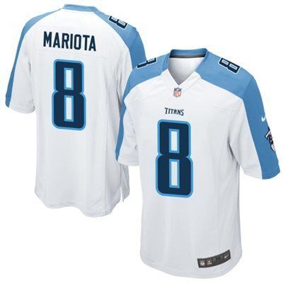 Tennessee Titans #8 Marcus Mariota 2015 NFL Draft 2nd Overall Pick Nike White Elite Jersey