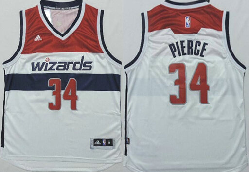 Washington Wizards #34 Paul Pierce Revolution 30 Swingman New White Jersey