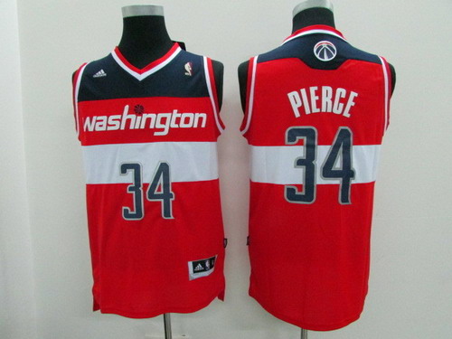NBA Washington Wizards #34 Paul Pierce Revolution 30 Swingman Red Jersey