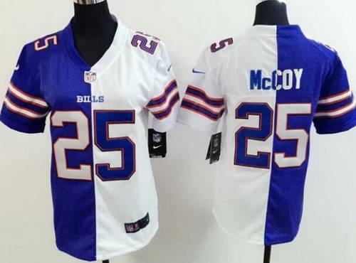 Women's Buffalo Bills #25 LeSean McCoy Light Blue-White Two Tone Jersey