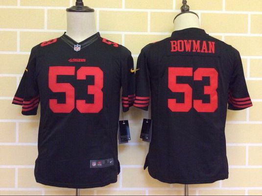Youth San Francisco 49ers #53 NaVorro Bowman 2015 Nike Black Limited Jersey