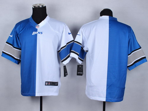 Nike Detroit Lions Blank Light Blue/White Two Tone Elite Jersey