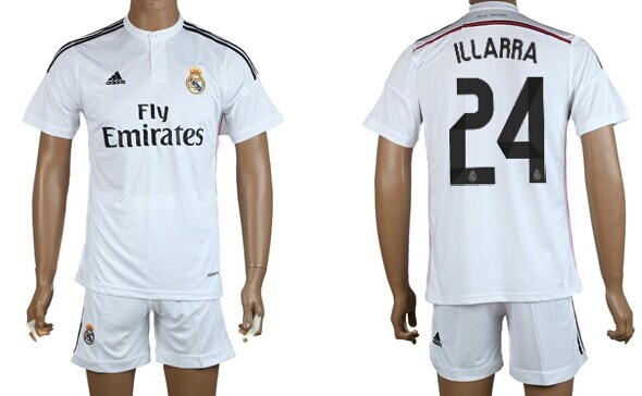 2014/15 Real Madrid #24 Illarra Home Soccer Shirt Kit