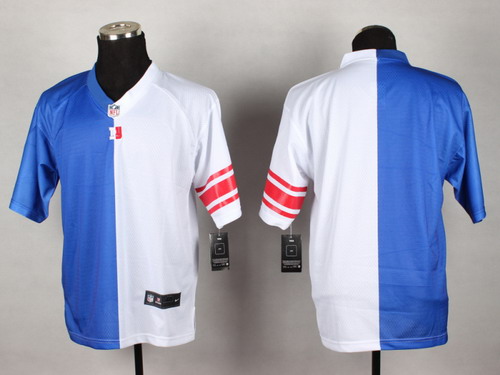 Nike New York Giants Blank Blue/White Two Tone Elite Jersey