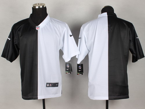 Nike Oakland Raiders Blank Black/White Two Tone Elite Jersey