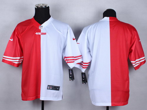 Nike San Francisco 49ers Blank Red/White Two Tone Elite Jersey